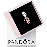 PANDORA Gingerbread Man Dangle Charm - Gift for Her - Compatible with PANDORA Moments - Sterling Silver with Enamel - With Gift Box