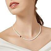 fooind Gemstone Beaded Necklace for Women, Handmade Colorful Choker Natural Stone Asymmetric Design Dainty Aventurine Jade Bead Jewelry Necklace