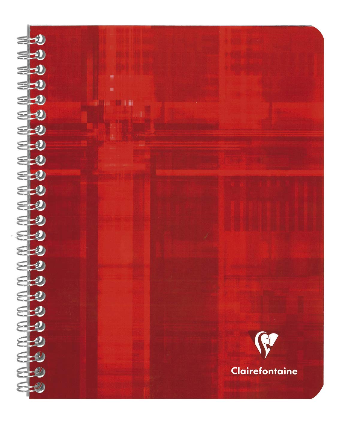 Clairefontaine 882C - One Spiral Notebook - Size: 16.5x21 cm - 120 Small Square Pages with Margin - White Paper 90 g - Laminated Card Cover Random Colour