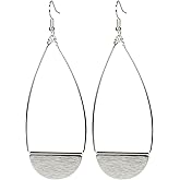 SPUNKYsoul Shield Paddle Earring Lightweight Statement Earrings | SPUNKYsoul Collection