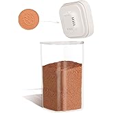 TekCuby Brown Sugar Container Airtight, 1.8QT Stackable One-Touch Open, Brown Sugar Keeper Storage For Kitchen Organization