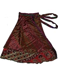 wevez Pack de 5 Plus tamaño de la dama Magic Wrap Sari Falda, Talla única), varios colores