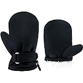BAVST Toddler Waterproof Mittens Fleece Lined Baby Boys Girls Winter Warm Glove Kids Snow Infant Ski Mitten for 3M-5T