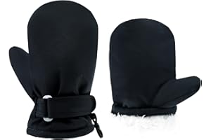 BAVST Toddler Waterproof Mittens Fleece Lined Baby Boys Girls Winter Warm Glove Kids Snow Infant Ski Mitten for 3M-5T