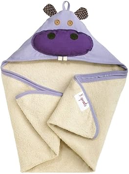 hippo hooded towel