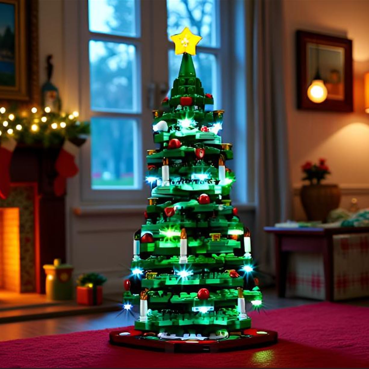 YEABRICKS LED Light for Lego-40573 Christmas Tree Building Blocks Model (Lego Set NOT Included)