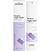Stratia Night Shift Retinol Cream – Age-Defying Face Moisturizer for Smooth, Radiant Skin, Hydrating & Gentle Lotion for All Skin Types, 1.7 Fl Oz