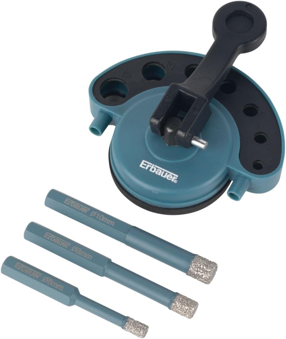 Erbauer Diamond Tile Drill Set 4 Pieces