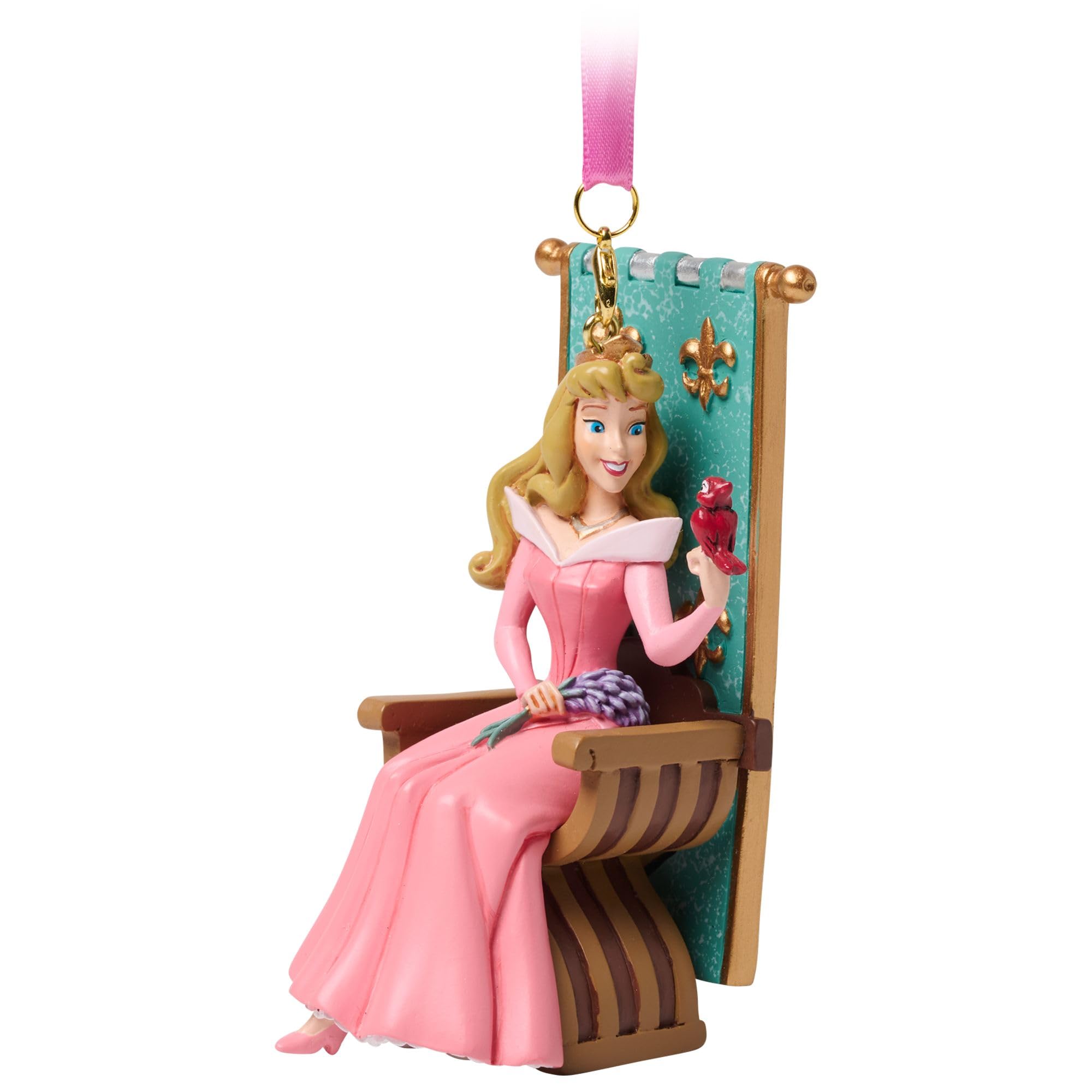 Disney Store Official Princess Aurora Sketchbook Ornament, Sleeping Beauty, Christmas Tree Decoration Suitable for Hanging or Freestanding, 10cm / 4"