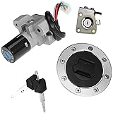 Ignition Switch Gas Fuel Tank Cap Seat Lock Key for Suzuki GS500 1989-2000 GSX400 GK79A 1994-1999