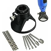 HomeSoGood Router Drill Bits Tool Drill Bit Kit Cutting Guide Locator Rotary File Milling Set for Dremel Rotary 11Pcs