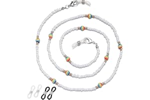 ERNAULO Beaded Glasses Chain for Women Eyeglass Chain Eye Glasses Holders Around Neck Eyeglass Chains for Women