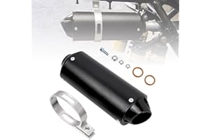 Sporacingrts Black Exhaust Muffler 26mm 1.02 inch muffler,dirt bike muffler Compatible with QUAD ATV 4 Wheeler Dune Buggy Chinese Dirt Pit Bike 125cc 110 50cc