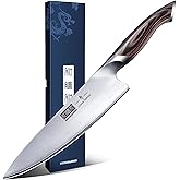 HOSHANHO Kitchen Knife in Japanese High Carbon Steel, Professional High-Class Chef
s Knife 8 inch, Non-slip Ultra Sharp Cooki