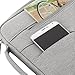 MOSISO Polyester Shoulder Bag Compatible with 14-15 inch Laptop, Pure Gray