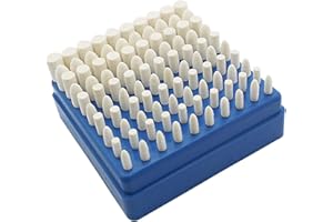 HYCC 100pcs Multifunctional Wool Felt Mandrel Mounted Grinding Polishing Accessories Attachment Set - Fit Dremel-1/8 Inch Shank
