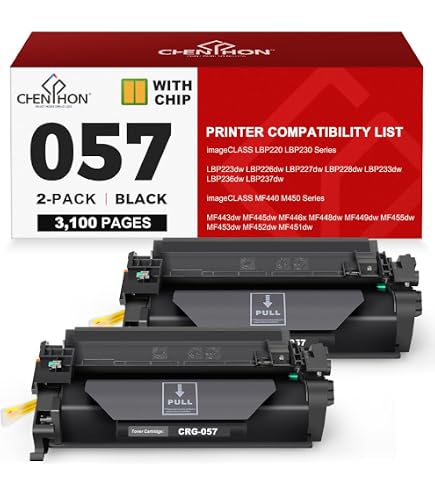 Amazon.com: 057 Toner Cartridge Compatible Replacement for Canon