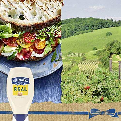 HELLMANN’S REAL MAYONNAISE REAL MAYO SQUEEZE BOTTLE FOR A RICH CREAMY CONDIMENT GLUTEN FREE, MADE WITH CAGE-FREE EGGS 20 OZ