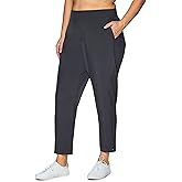 RBX Women's Plus Size Ankle Pant with Pockets Lightweight Quick Drying Woven Weekend Pants