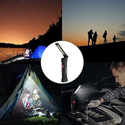2Pack LED Work Lights, USB Rechargeable COB Light