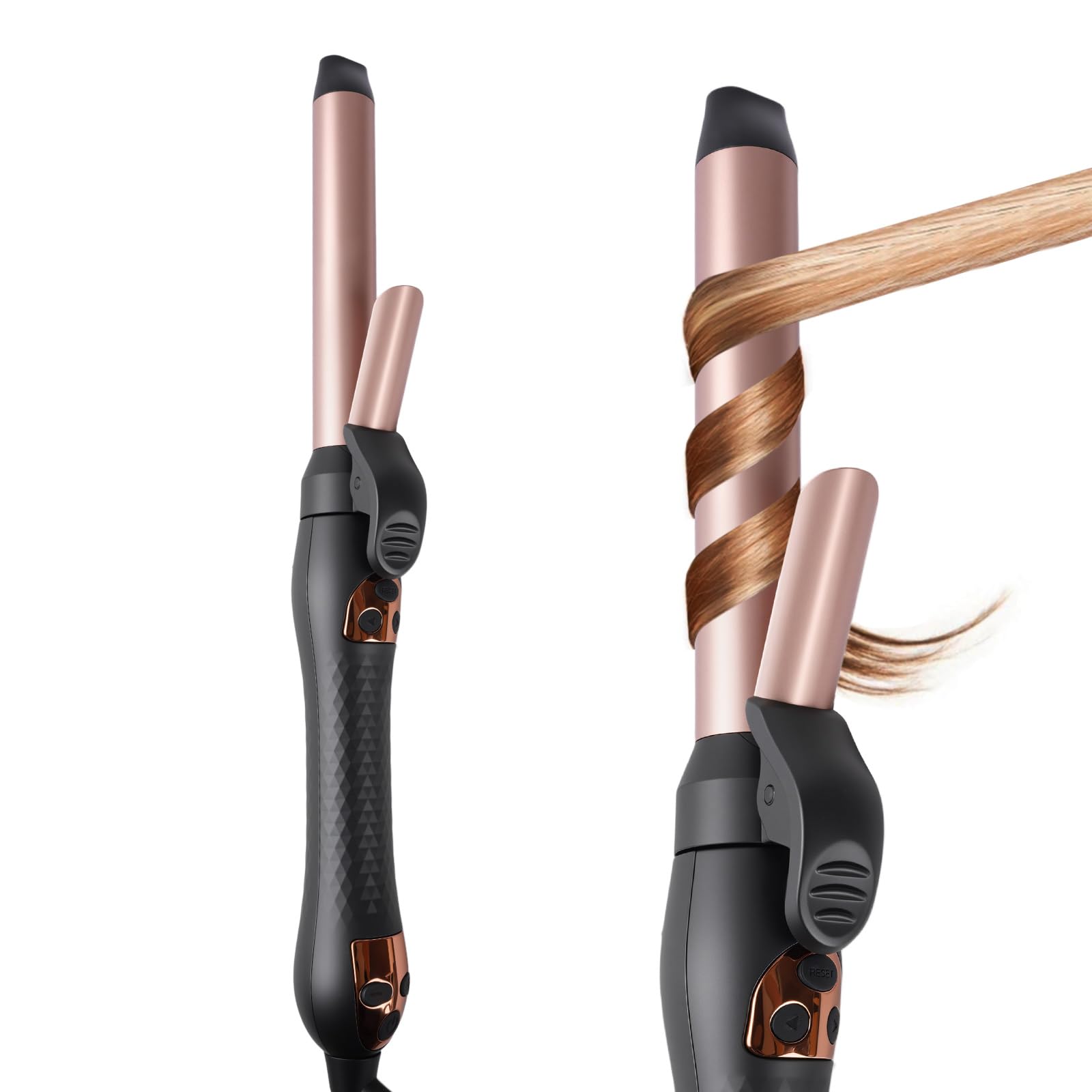 Photo 1 of [Non-Functional DOES NOT TURN ON]LANDOT Automatic Rotating Curling Iron: Easy-to-Use Ceramic Curling Wand 1 inch for Salon-Worthy Curls & Waves - Quick Heat & Adjustable Temp for All Hair Types