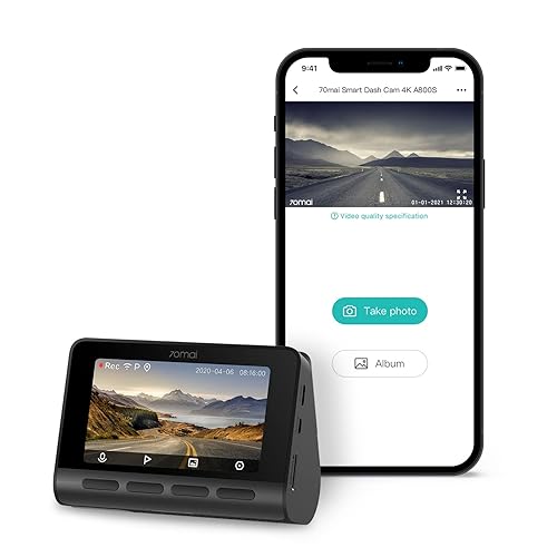 70mai Dash Cam,1944P FHD Dash Camera Pro DVR Driving Recorder with