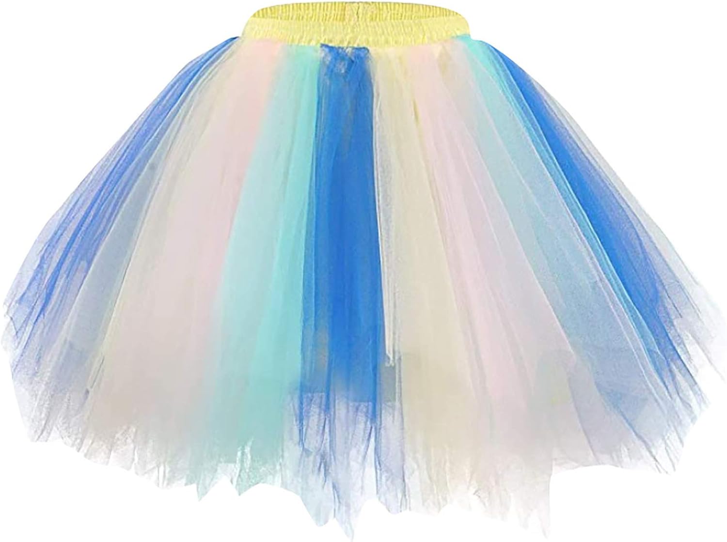 LED Tüllrock Damen Mit Pailletten - Leuchtender Minirock Für Partys 40cm