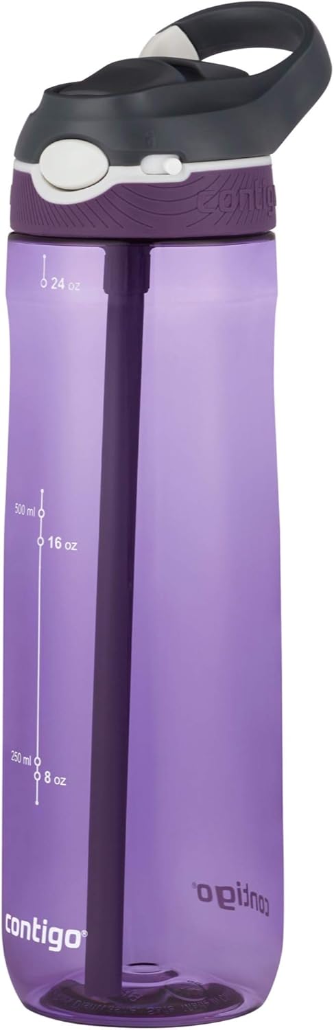 Contigo Autospout Water Bottle, 24oz, Eggplant: Kitchen & Dining