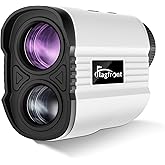 Flagfront Range Finder Golf Rangefinder with Slope,1100 Yards Golf Range Finder Magnetic, 6X Magnification with Flag Pole Lock Vibration for Golf Course