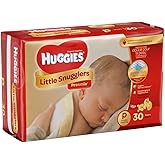 Huggies Gentle Care Preemies Diapers, Size P, 180-count