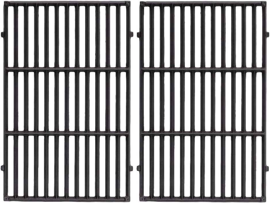 FAS INDUSTRY 7524 BBQ Cooking Grill Grate Replacement, Cast Iron Gas Grid for Weber E-330 Grills 19.5 x 12.9 x 0.5,Set of 2