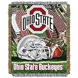 NCAA Ohio State Buckeyes Woven Throw Blanket