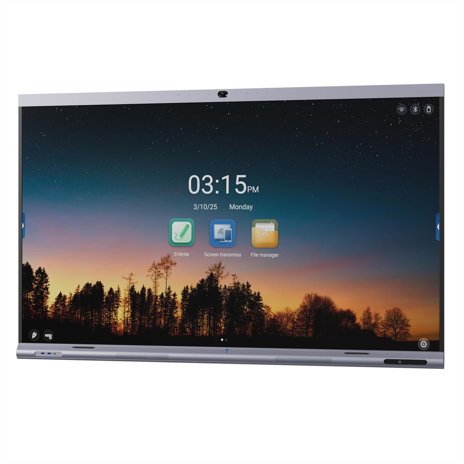 Photo 1 of TIBURN 65" 4K UHD Smart Board with Auto-Framing Camera | Smart Whiteboard Interactive Touchscreen Display, Includes Wall Mount, Ideal for Office, Classroom, and Conference