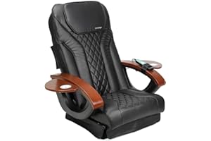 MAYAKOBA Shiatsulogic Pedicure Chair Cushion Cover Set (Black), Vibration Massage Chair Cover 16 EX, Nail Salon Pedicure Equipment and Furniture