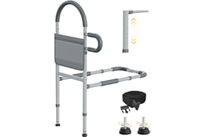 JivaJot Bed Rails for Elderly Adults Safety, Bedrails for Elderly Adults Grab Bar Bed Handrails, Cane for Seniors with Non-Sl