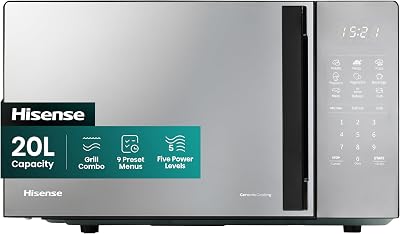 Hisense 700W 20L Digital Solo Microwave Oven with 800W Grill H20MOMBS4HGUK