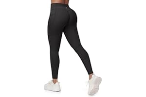 Willit Hidden Scrunch Workout Leggings for Women Gym Leggings High Waisted Tummy Control Yoga Pants with Pockets