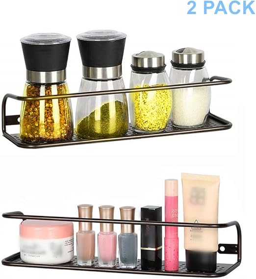 Amazon Com Heomu Wall Mount Spice Rack Organizer For Cabinet