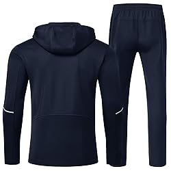 BGOWATU Men's Sweatsuits 2 Piece Set Running Jacket