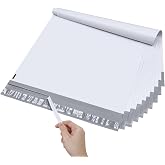 Metronic Poly Mailers 19x24 25Pcs White Large Shipping Bags for Clothes | Mailers Poly Bags with Strong Adhesive and Easy-Open Tear Strip Waterproof Shipping Envelopes Mailing Bags for Small Business