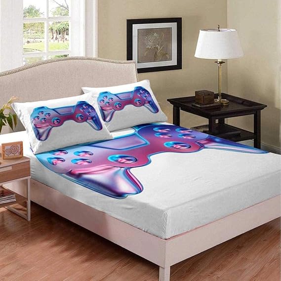 XADITON Bettwäsche Bettbezug Set 3D 1 Bettbezug 2 Kissen Kreatives