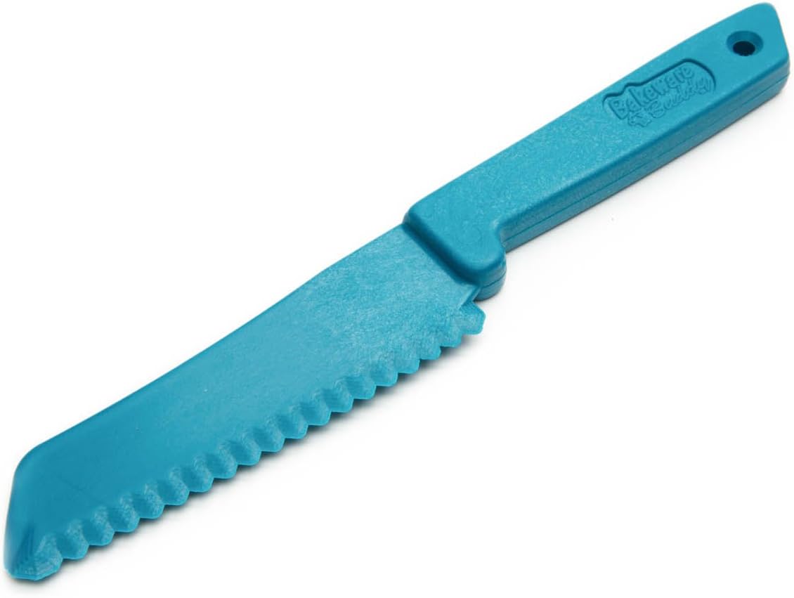 Fox Run Bakeware Buddy Knife, food grade safe plastic kitchen knife, 1 x 8 x 0.5, Blue, 4-Inch Blade: Cutlery Accessories: Kitchen & Dining