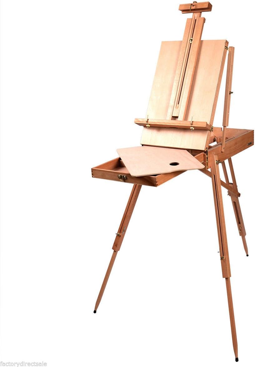 Portable Folding Art Artist Painters French Easel Wooden Sketch Box Tripod