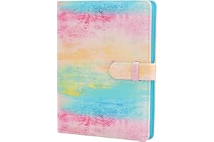 Hapeper 128 Pockets Photo Album Compatible with Fujifilm Instax Mini 12 11 9 8 90 70 40 Instant Camera Films and 2x3 Inch Photo Paper (Rainbow)
