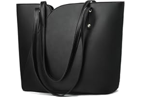 ALARION Tote Bag for Women Soft Faux Leather Shoulder Bag Ladies Zipper Tote Purses for Women Large Satchel Shoulder Handbag