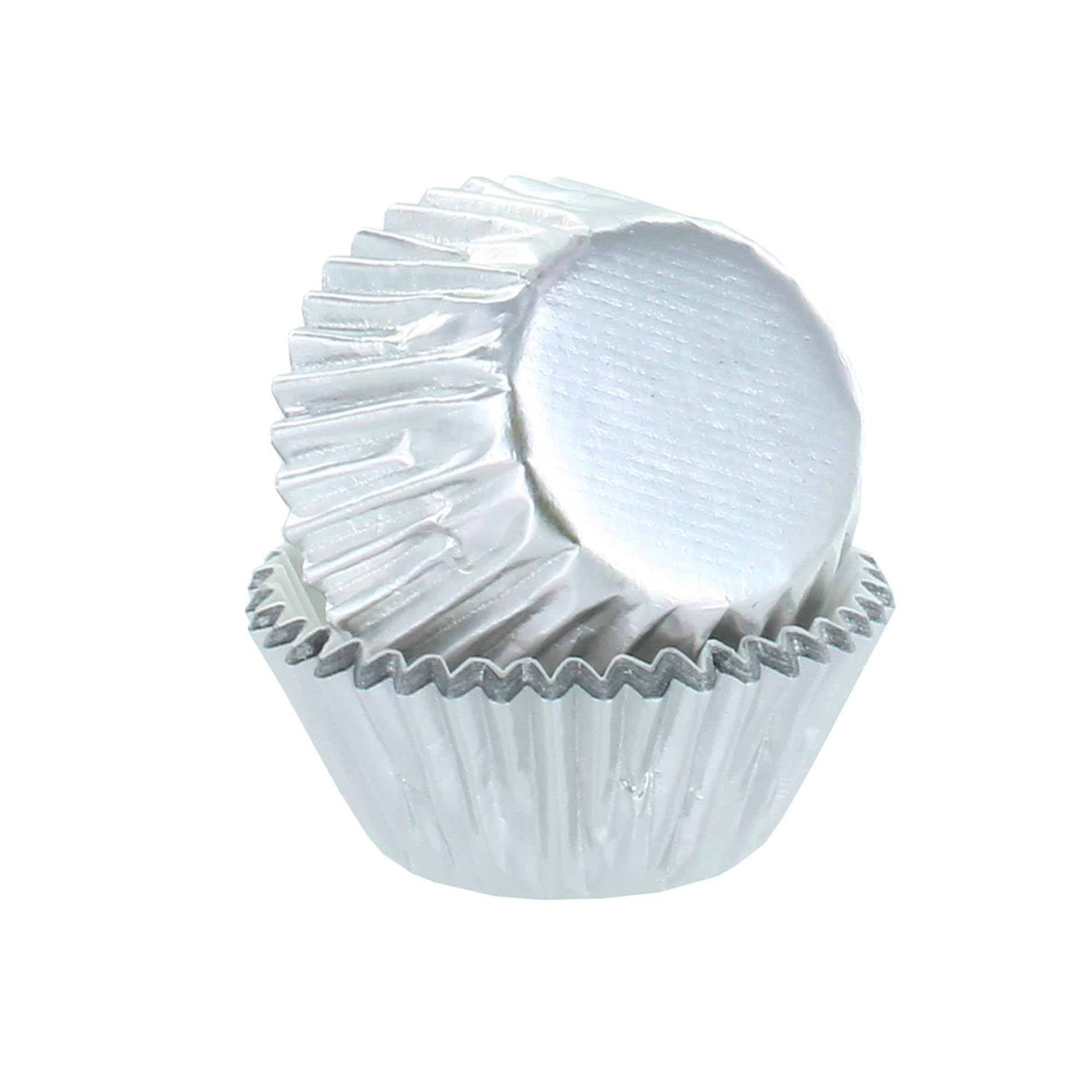 200 x Culpitt Mini Baking Cases | Silver Petit Four Cases, Foil Lined Cupcake Case for Fairy Cakes and Bite-Sized Treats, Metallic - 200 Cupcake Cases