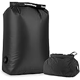 EPEDAL24 Travel Laundry Bag, Pump-Free Vacuum Compression Dirty Clothes Bag, Small Reusable Waterproof & Washable Laundry Bag, Wet and Dry Bag, Ideal for Suitcases, Road Trip Essentials (1 Pack) Black