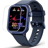 Smart Watch for Kids No Phone Needed, Tempered Glass Fitness Tracker Boy Teens with 19 Sport Modes, Pedometer, Sleep Monitor, Kids Watch Birthday Gifts Toy Gift for Girls Boys 6-16 (Blue)