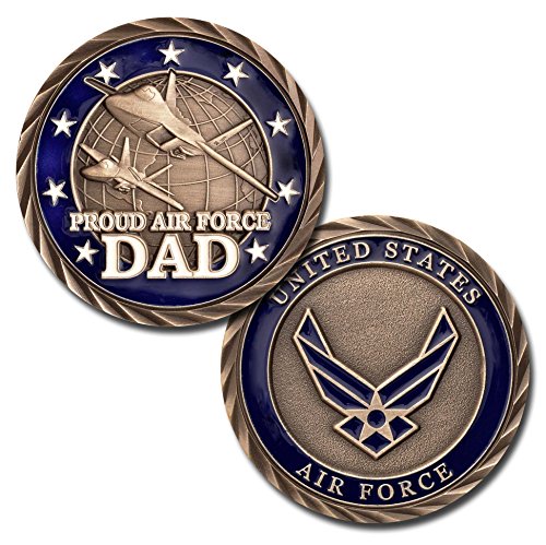 Proud Air Force Dad Challenge Coin