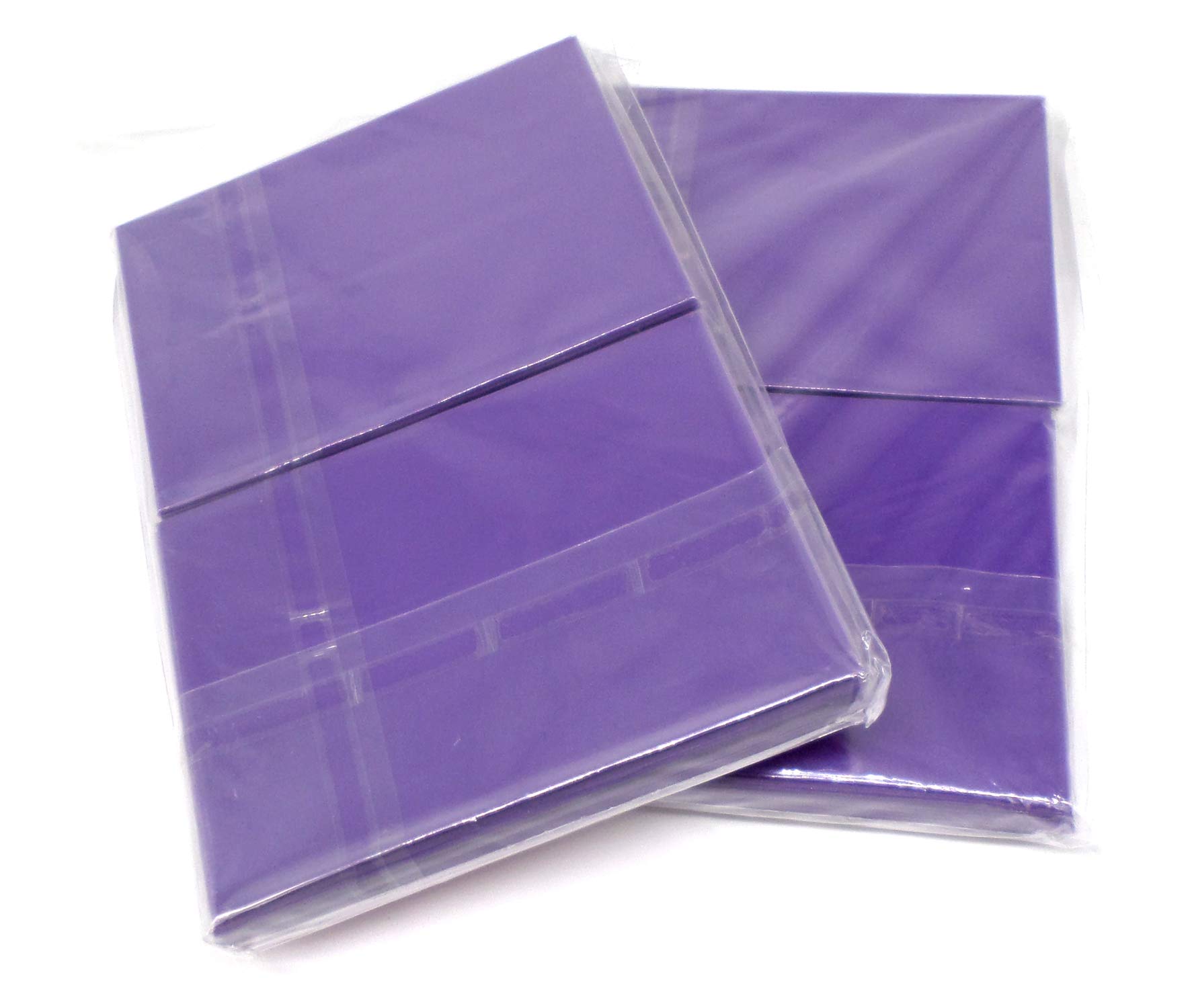 docsmagic.de 2 x 100 Double Mat Purple Card Sleeves Standard Size 66 x 91 - PKM MTG